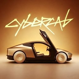 $CYBERCAB golden emblem